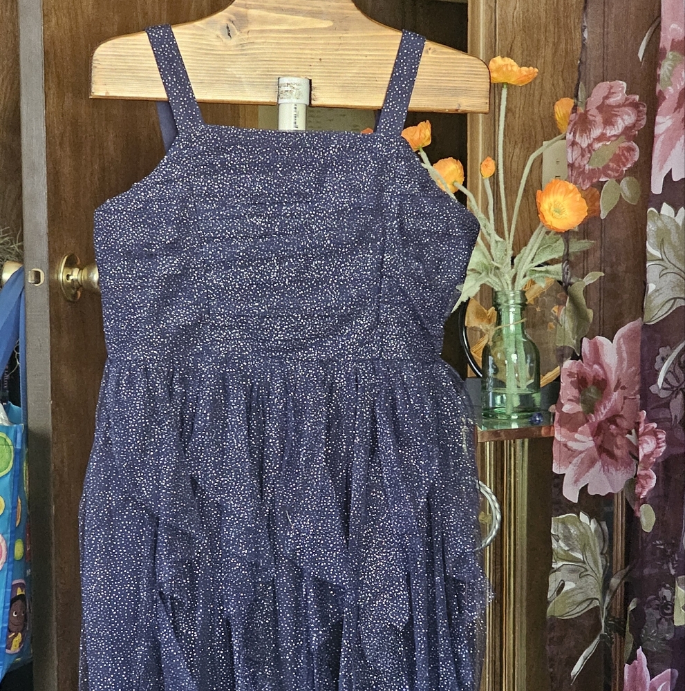 The Children's Place Blue Ruffled Tiered Sundress